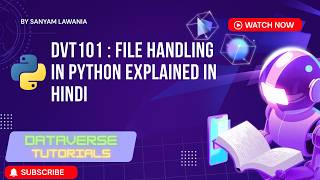Lecture 45 - File Handling in Python | Read Write File Operations | DVT101