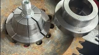 Homemade hydraulic hose crimping tooling.