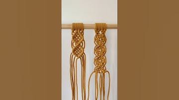 Learn to make interesting macrame patterns | Basic Macrame Knots Tutorial | Transition video