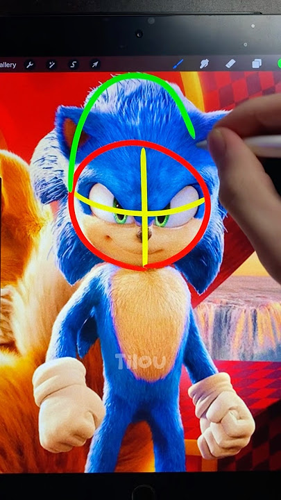Drawing Sonic the Hedgehog from Sonic Movie! ⚡️