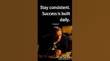 Consistency is the secret ingredient to success.”#motivation #growthmindset #successmindset