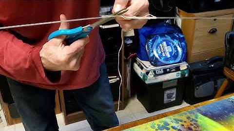 How to tie a wax floss loop onto your wind on leader. the right way👍