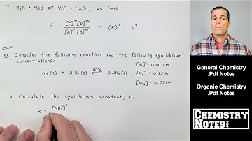 S13E2 - The Equilibrium Expression, and the Equilibrium Constant, K