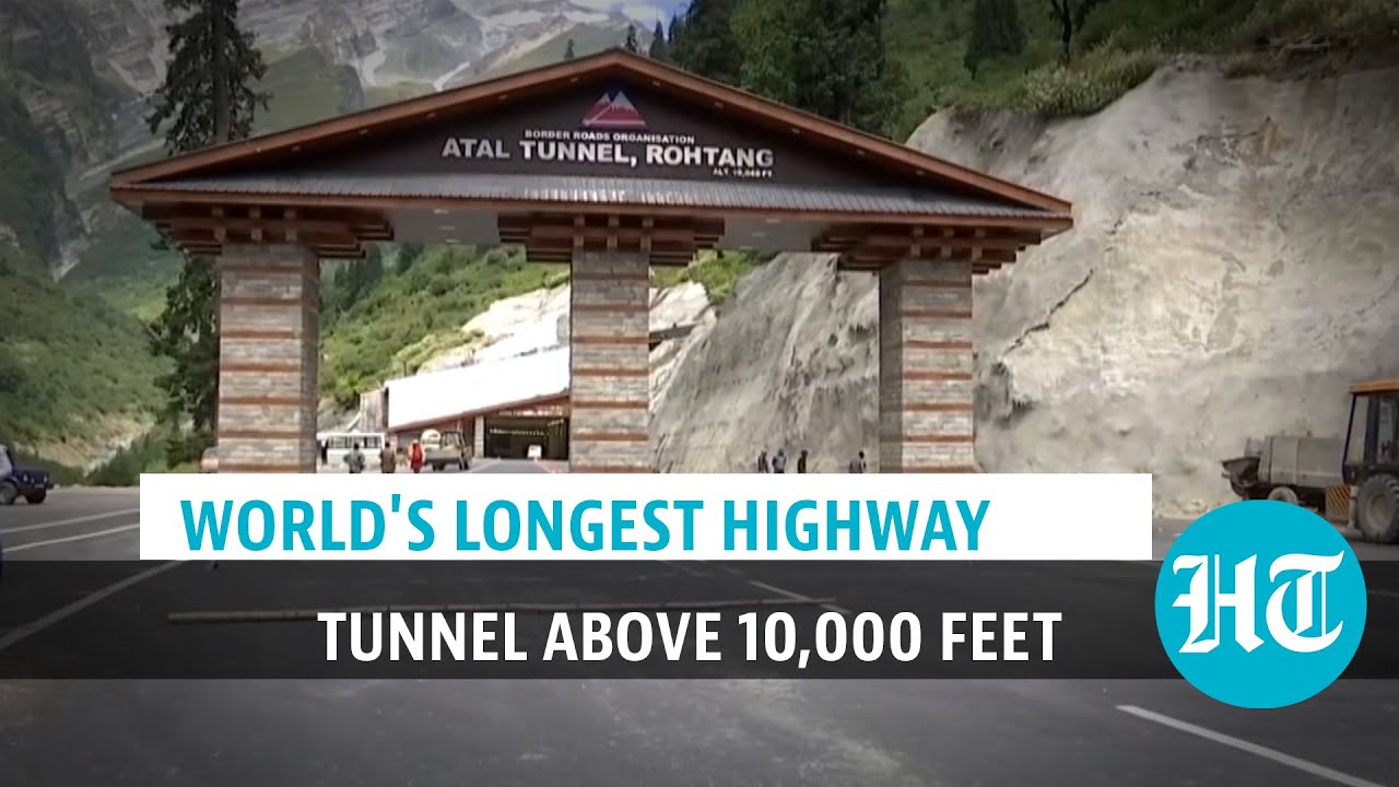 Atal Tunnel, world's longest highway tunnel connecting Manali with Leh