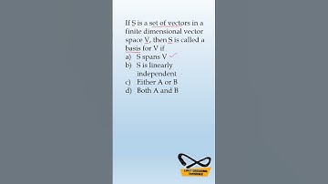 MCQ in Linear algebra #competitiveexams #csir_tamil #set_tamil #trb_tamil #shorts #algebra