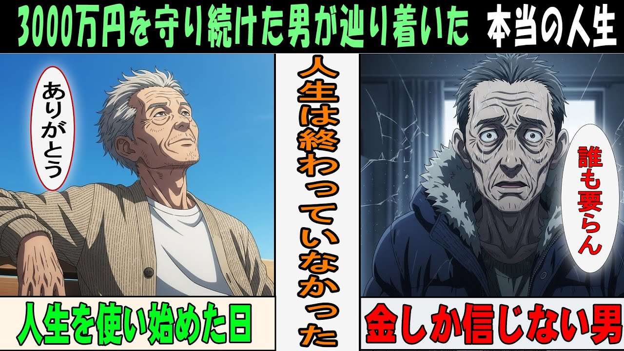 【漫画】貯金3000万円を守り抜いた65歳の末路…“孤独死リスク”で家を追い出され、最後に金の意味を知った男