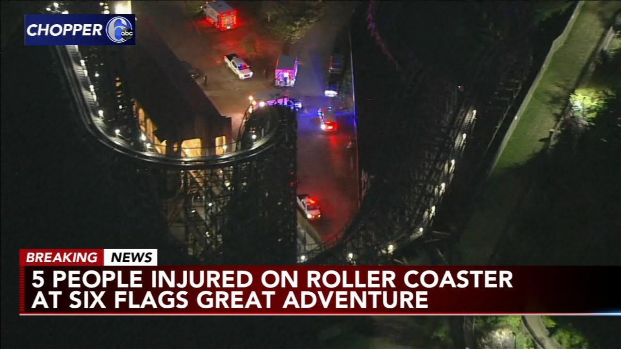 5 injured after riding roller coaster at Six Flags Great Adventure in