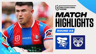 Nrl 2026  Knights V Warriors Match Highlights  Round 3