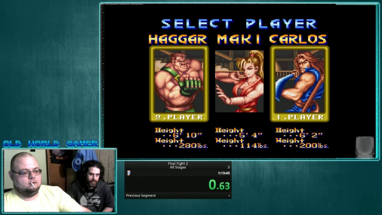 Speedrun: Final Fight 2 - Co-op Any% Normal 
