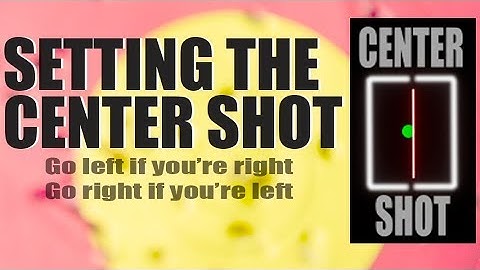 SETUP SUNDAY - Setting the center shot