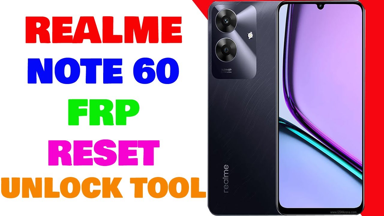 Realme Note 60 FRP | Realme RMX3933 FRP Done By Unlock Tool | Umar ...