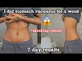 I did stomach vacuums for a week & Here’s what happened￼ 😱￼