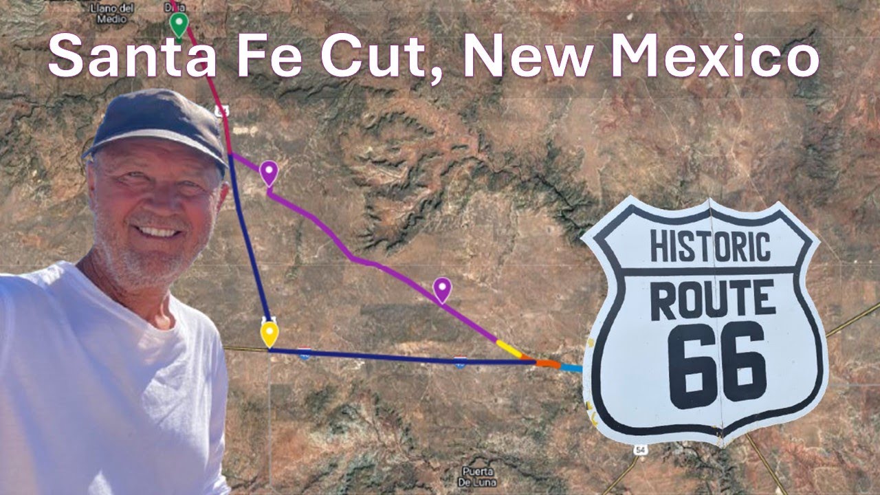 Route 66 Santa Fe Cut from Santa Rosa to Clines Corner New Mexico # ...
