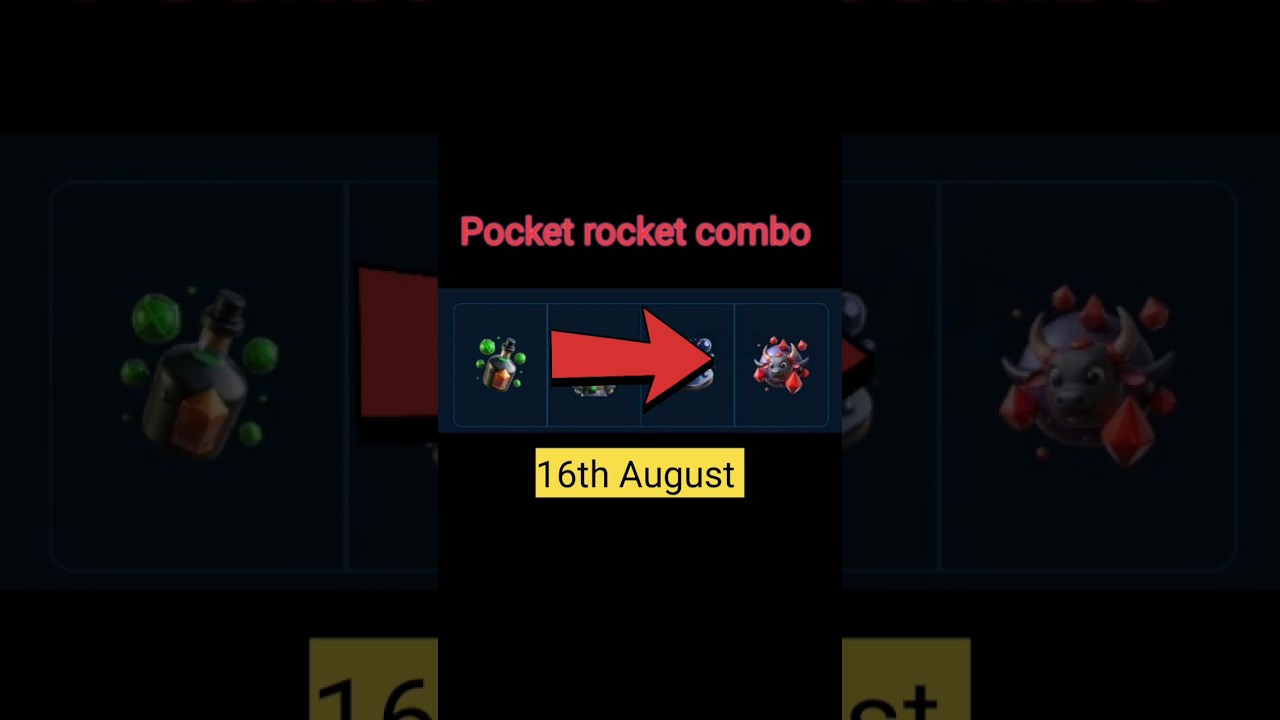 Pocket rocket combo today 16th August.