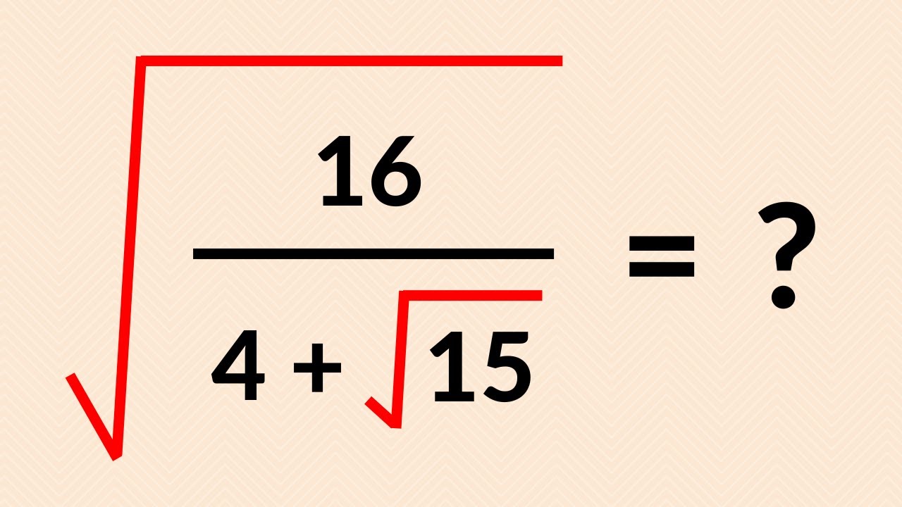 Japanse Math Square Root Japanese | A Nice Square Root Algebra Problem - YouTube