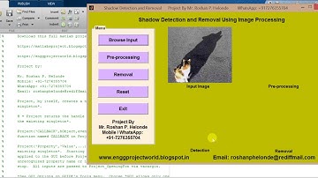 Shadow Detection and Removal using Matlab Project Code