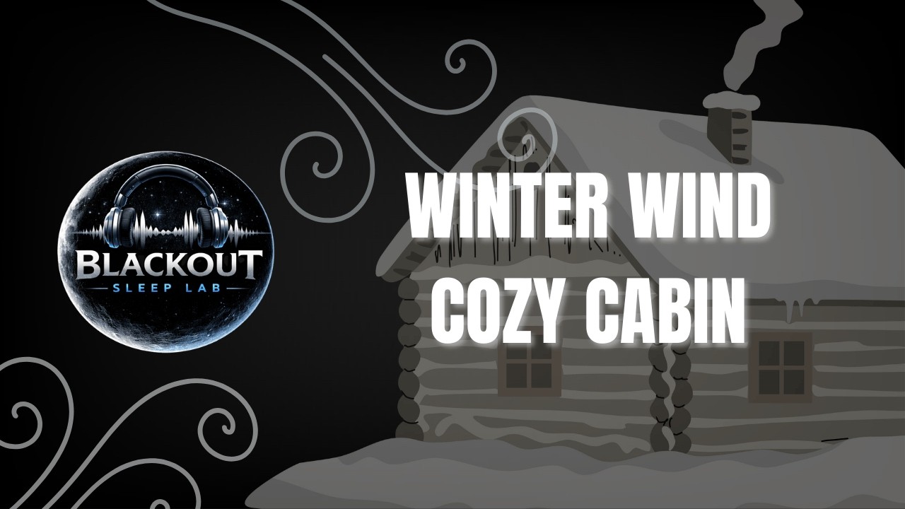 Winter Wind Cozy Cabin Black Screen 10 Hours | Blackout Sleep Lab