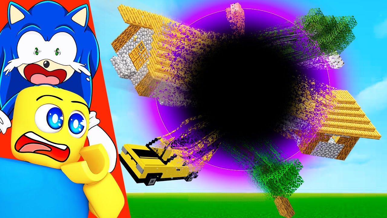 GIANT BLACK HOLE vs SONIC HOUSE