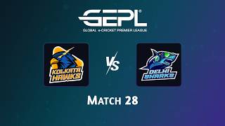 LIVE | 28th Match - Kolkata Hawks vs Delhi Sharks | Global e-Cricket Premier League 2026