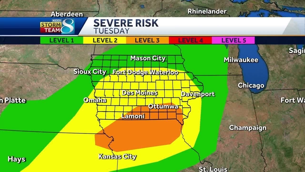 Iowa weather: Cool Monday with more severe weather Tuesday in Iowa ...