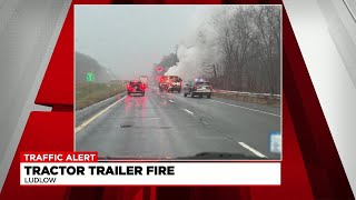 Ludlow tractor trailer fire
