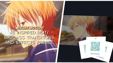 ae inspired hot/baddass transitions and effects | alight motion preset