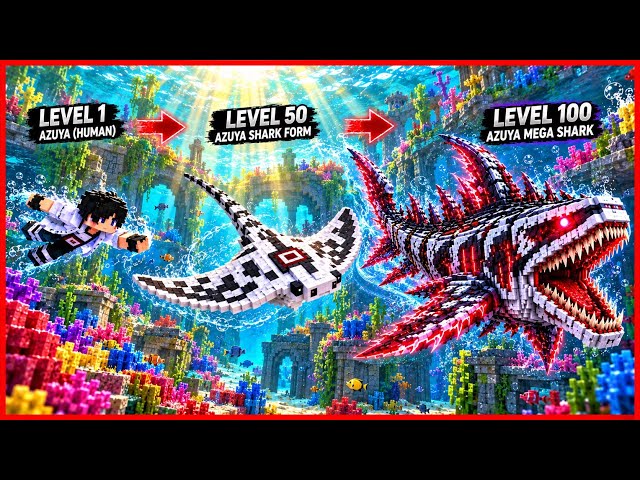 1000 YOUTUBER DI ADOPSI JADI BOCHIL THE BLOOP SEA EATER LVL 100 VS ANOMALI AQUAMAN DI MINECRAFT! 