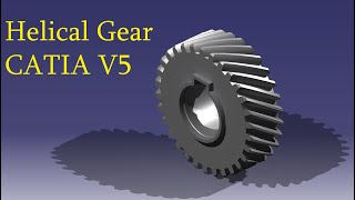 Helical Gear CATIA V5.