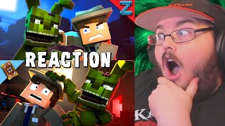 "Follow Me" [VERSION B & A] FNAF Minecraft Animated Music Video (Song by TryHardNinja) REACTION!!!