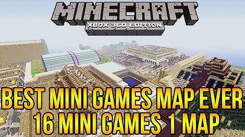 Minecraft Xbox 360: BEST MINI GAMES MAP EVER - 16 Games W/ Download