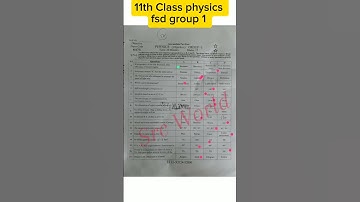 solved mcqs 11th class fsd board group 1 paper 2024 #short #shorts