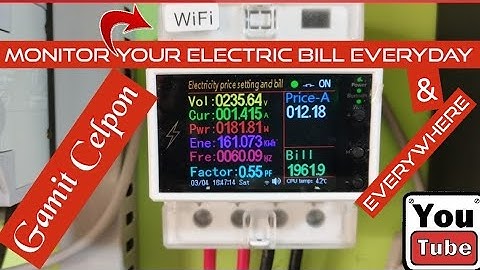 ELECTRIC BILL PHONE MONITOR,Wifi,Multi Colored 6 in 1 Digital Electric Energy Meter.know your bill.