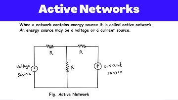 Active Network | Network Analysis | Network Theory | Electric Circuits | ECI | ECN