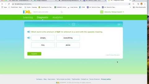 Virtual Learning - How to Take Diagnostic Test on IXL