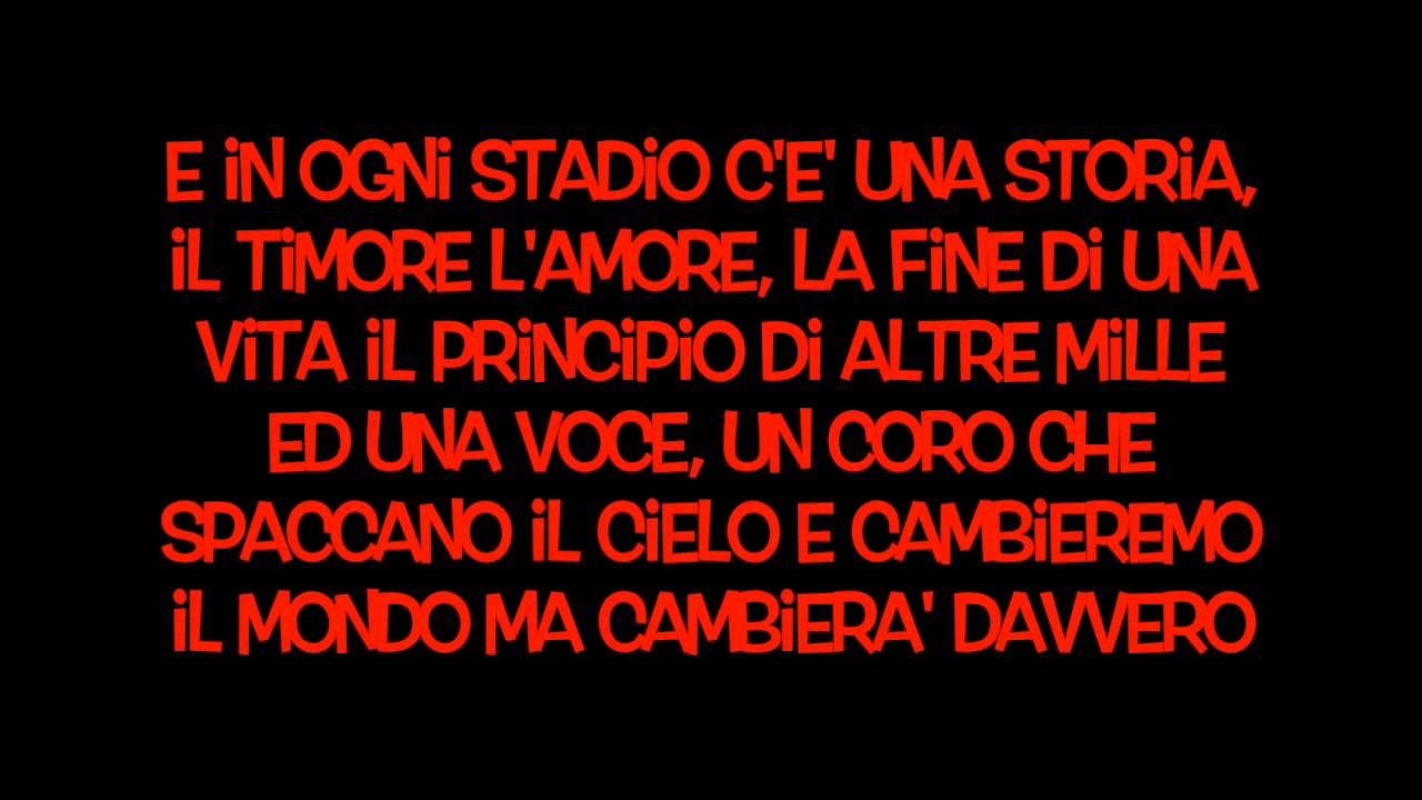 Lo Stadio-Lyrics-Tiziano Ferro