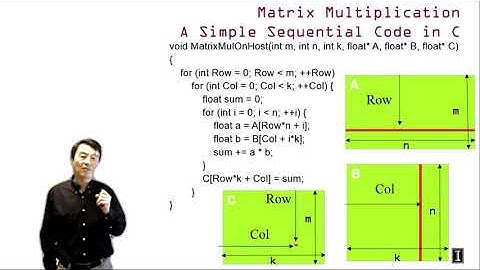 Heterogeneous Parallel Programming - 1.8 Kernel-based Parallel Programming Matrix Multiplication