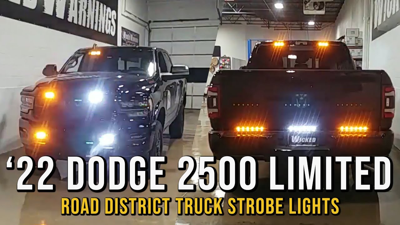 2022 Dodge Ram 2500 Limited Road District Truck Strobe Lights YouTube
