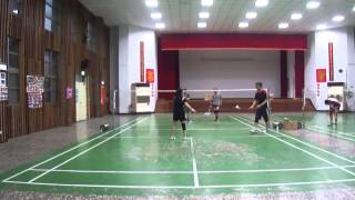 20131202永安羽球隊 老謝班長VS師父阿姨