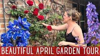 2024 April Garden Tour in Zone 8 🌷 || Spring Garden Tour || Cut Flower Garden