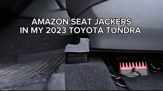 Amazon Seat Jackers Installation In my 2023 Toyota Tundra