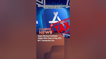 Apple Blocked Coinbase Wallet 30% NFT Fee | 02 Dec 2022 | Flash News Daily #shorts