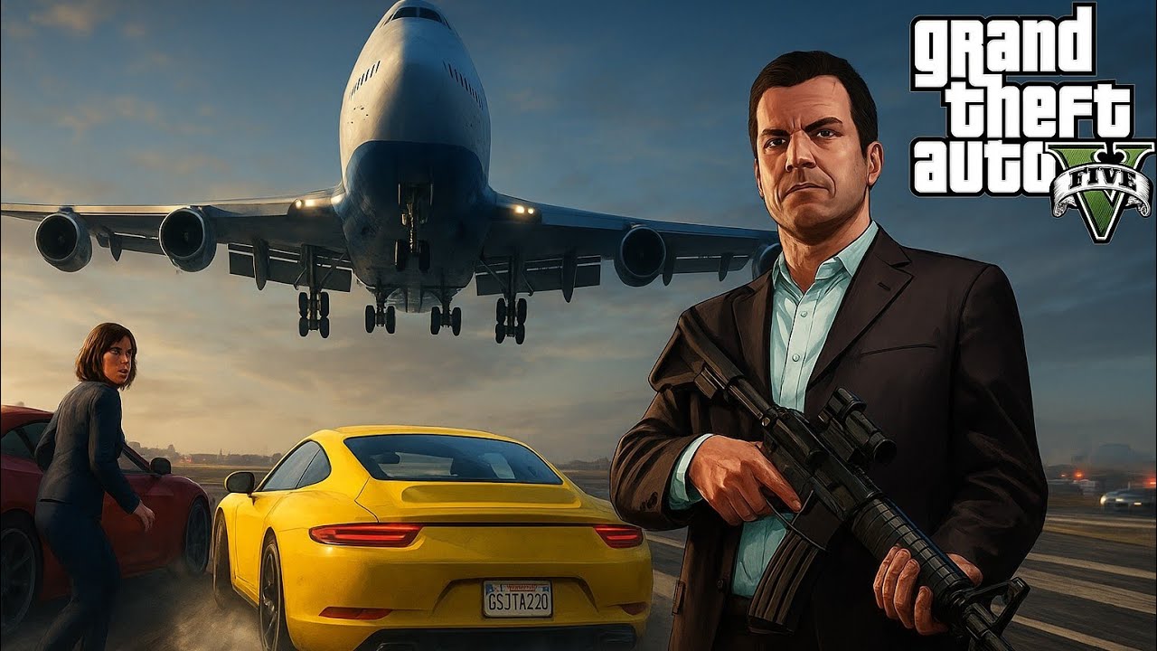 GTA 5 - LEGAL TROUBLE Mission (Insane Airport Chase!) 🚨✈️