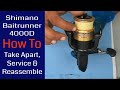 Shimano Baitrunner 4000D Fishing Reel - How to take apart, service and reassemble