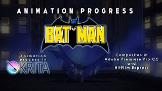Krita: Batman Animation Progression