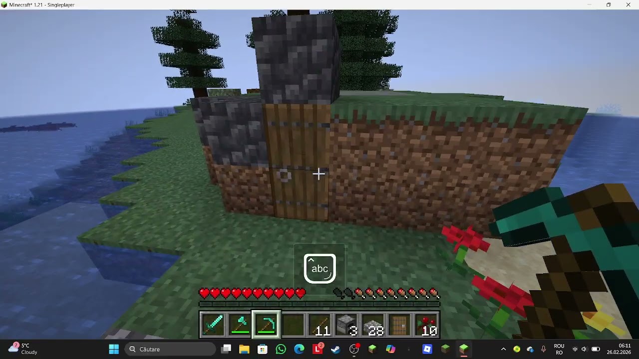 astazi am facut o camera cuptor pe minecraft