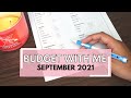 Plan and Budget With Me! September 2021 Monthly Budget | Single Mom Income