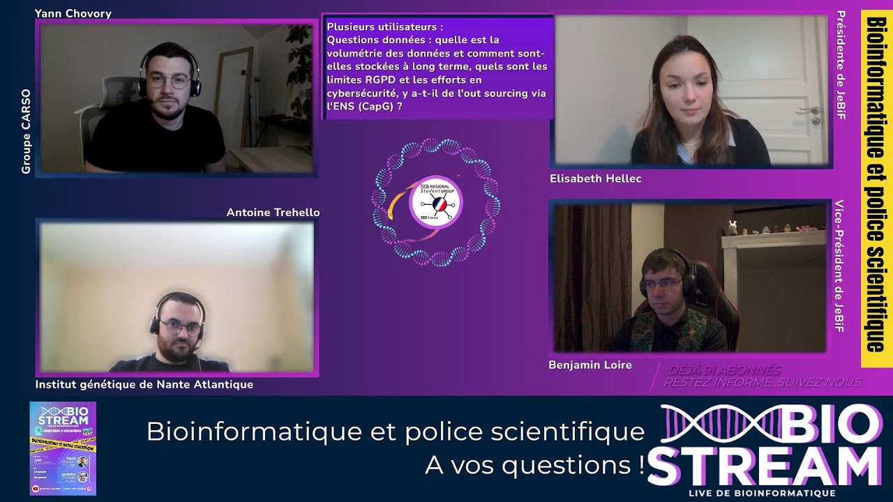 BIOSTREAM : LA BioInformatique au service de la police scientifique