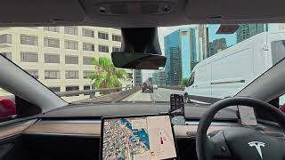 Uber by Tesla FSD North Sydney to Campsie