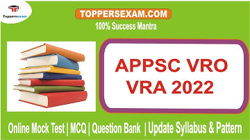 APPSC VRO VRA Online Test Series 2022 | MCQ | Update Syllabus & Pattern | Printed Matcrial & eBook