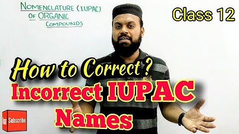 IUPAC Nomenclature of alkane | Correction of incorrect IUPAC names | Urdu Hindi